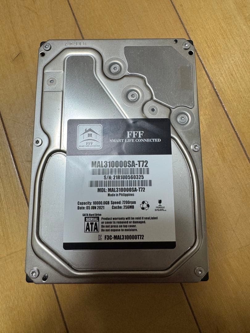 内蔵型ハードディスクドライブ 10TB HDD