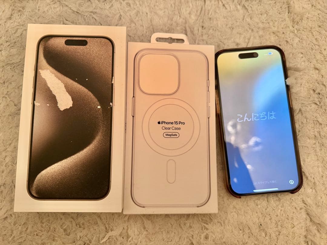 Apple iPhone 15 Pro + ケース　128GB アイフォン