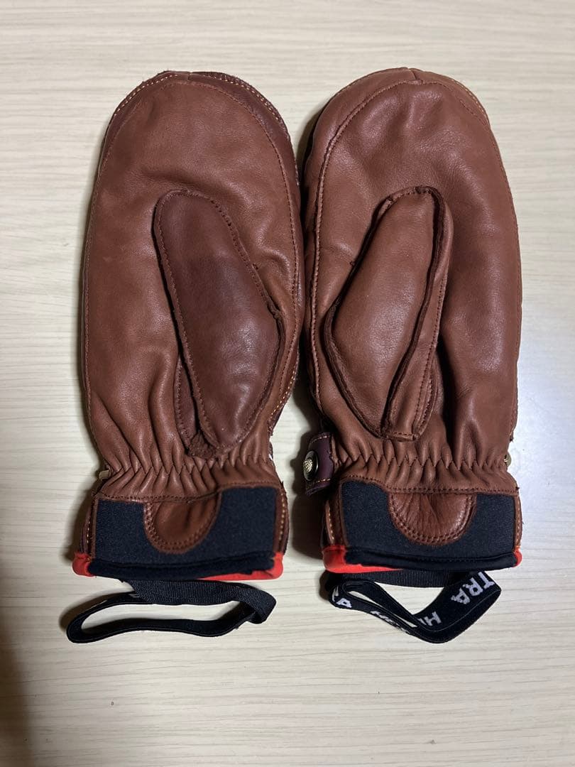 HESTRA ワカヤマ ミット サイズ 8 Bordeaux/Brown