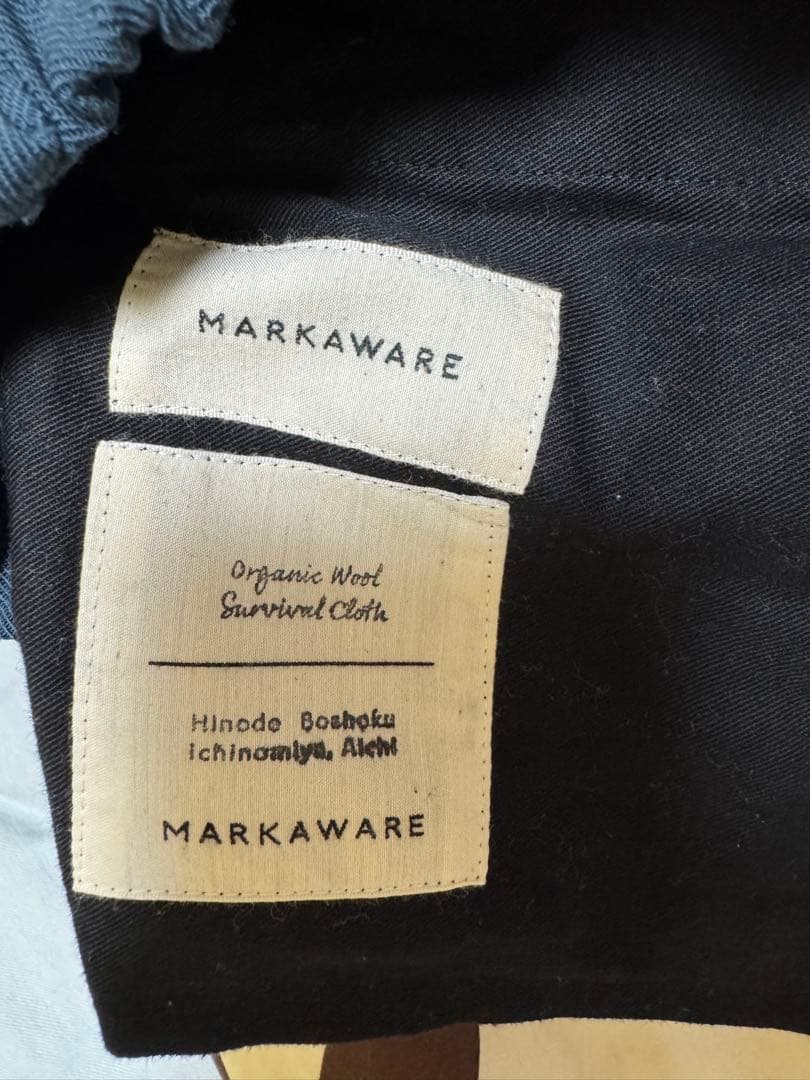 markaware サバイバルクロス ペグトップパンツ サイズ2