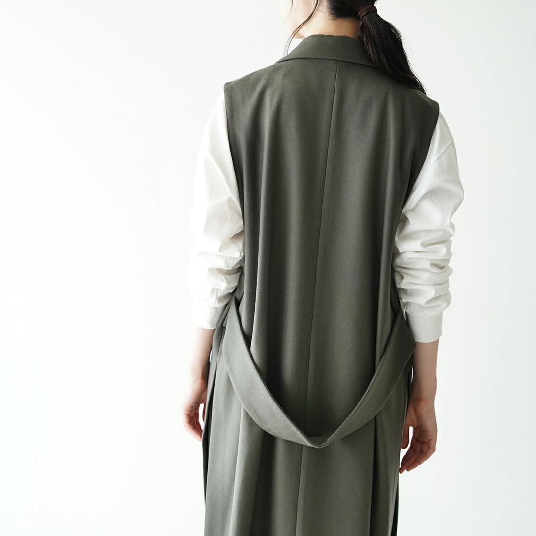 SACRA 59,300円　22A/W ライトメルトン ロングジレ