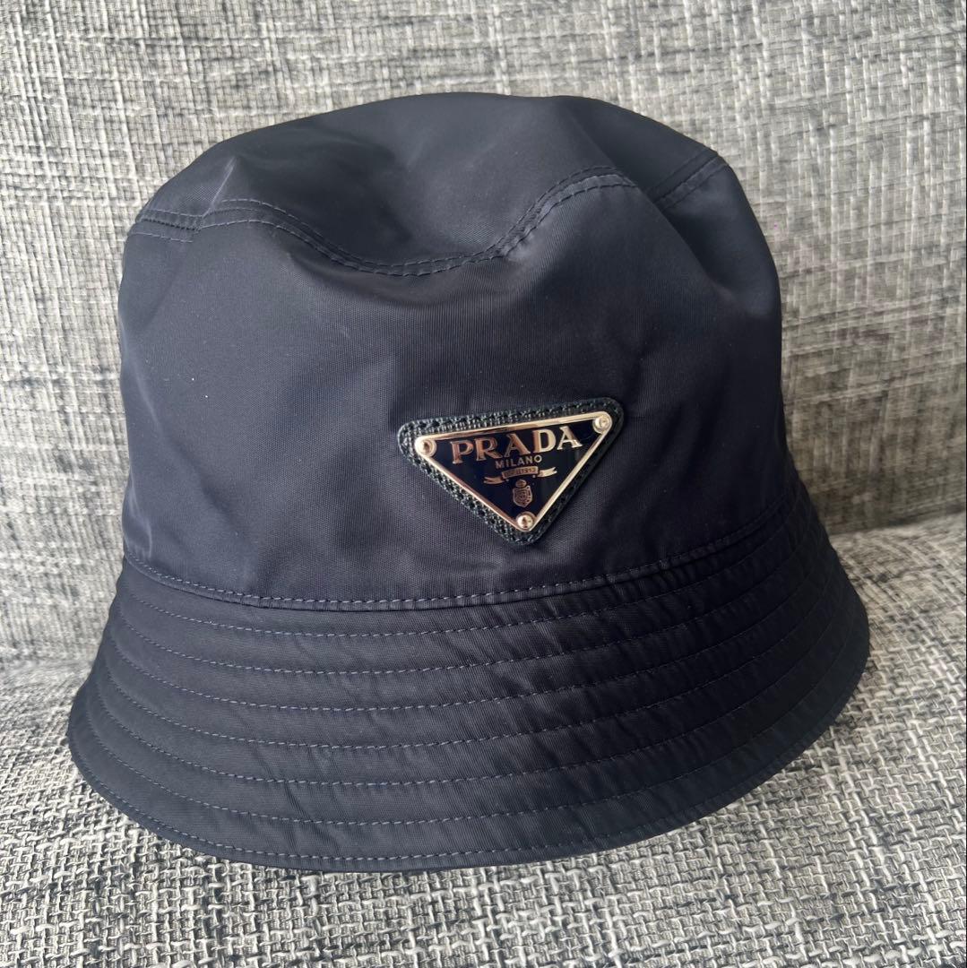 PRADA プラダ バケットハット バケハ Re-Nylon ネイビー