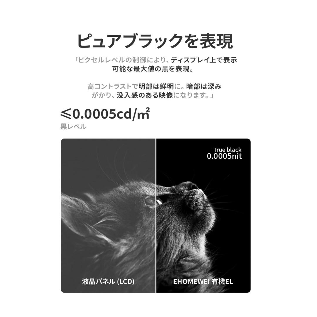 EWEI モバイルモニター 15.6 有機EL 4K 3840x2160