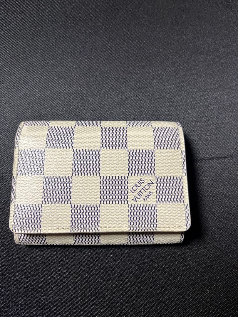 ルイ・ヴィトン　 ダミエ・アズール アンヴェロップ・カルト ドゥ ヴィジット