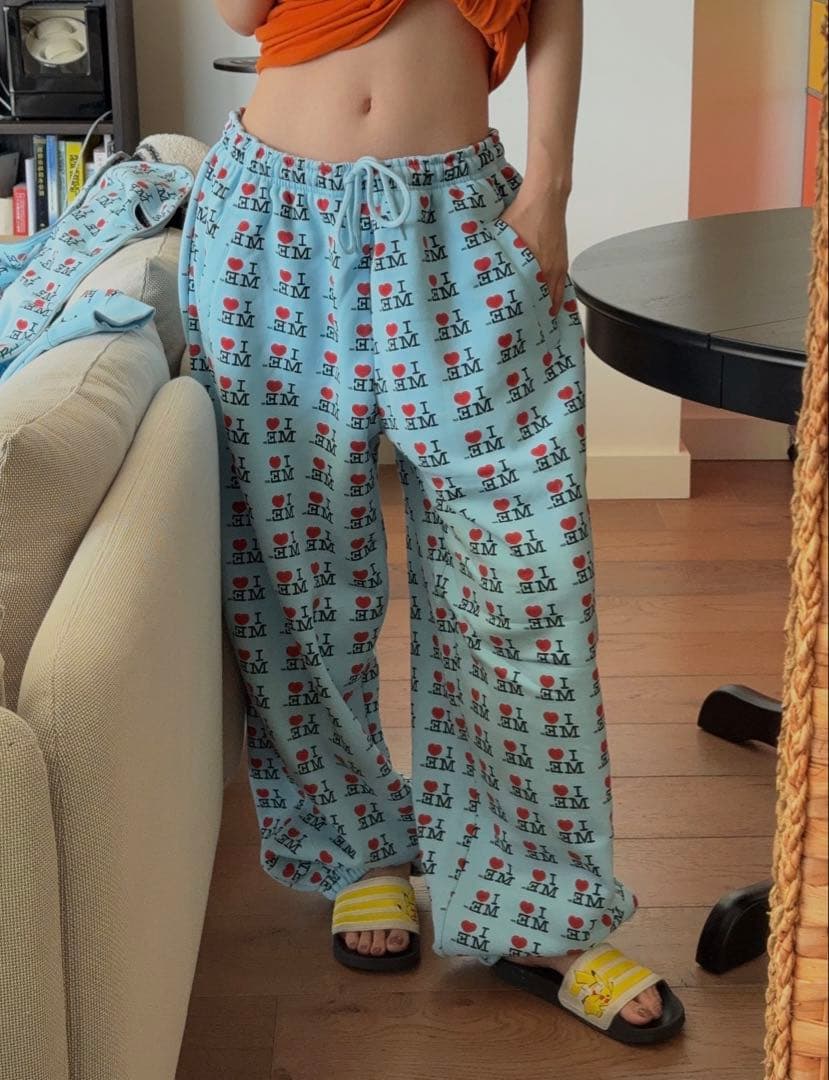 【未使用】 Ashley Williams I ♥︎ ME 水色　イージーパンツ