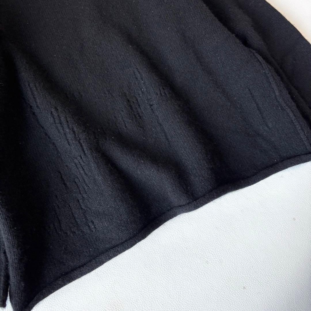 【yasu☺︎】ヨウジヤマモト クラッシュ加工 ニット 2 モックネック