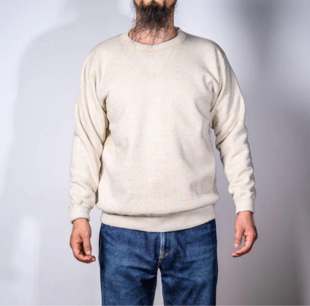 ボンクラ　両Vトレーナー オートミールサイズ36