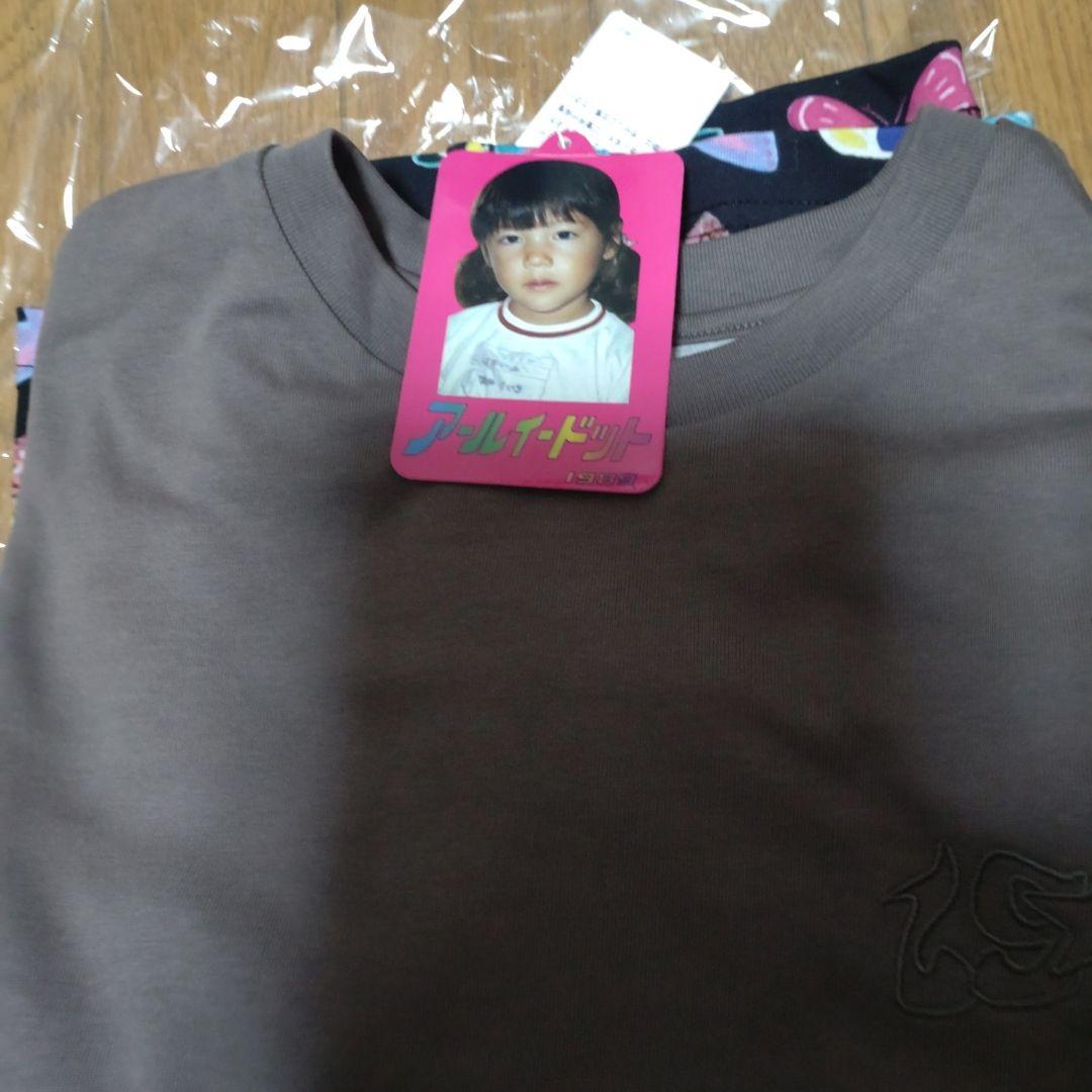 【完売品✨新品✨タグ付き】RE蝶々柄ロングTシャツ グレー・ブラック