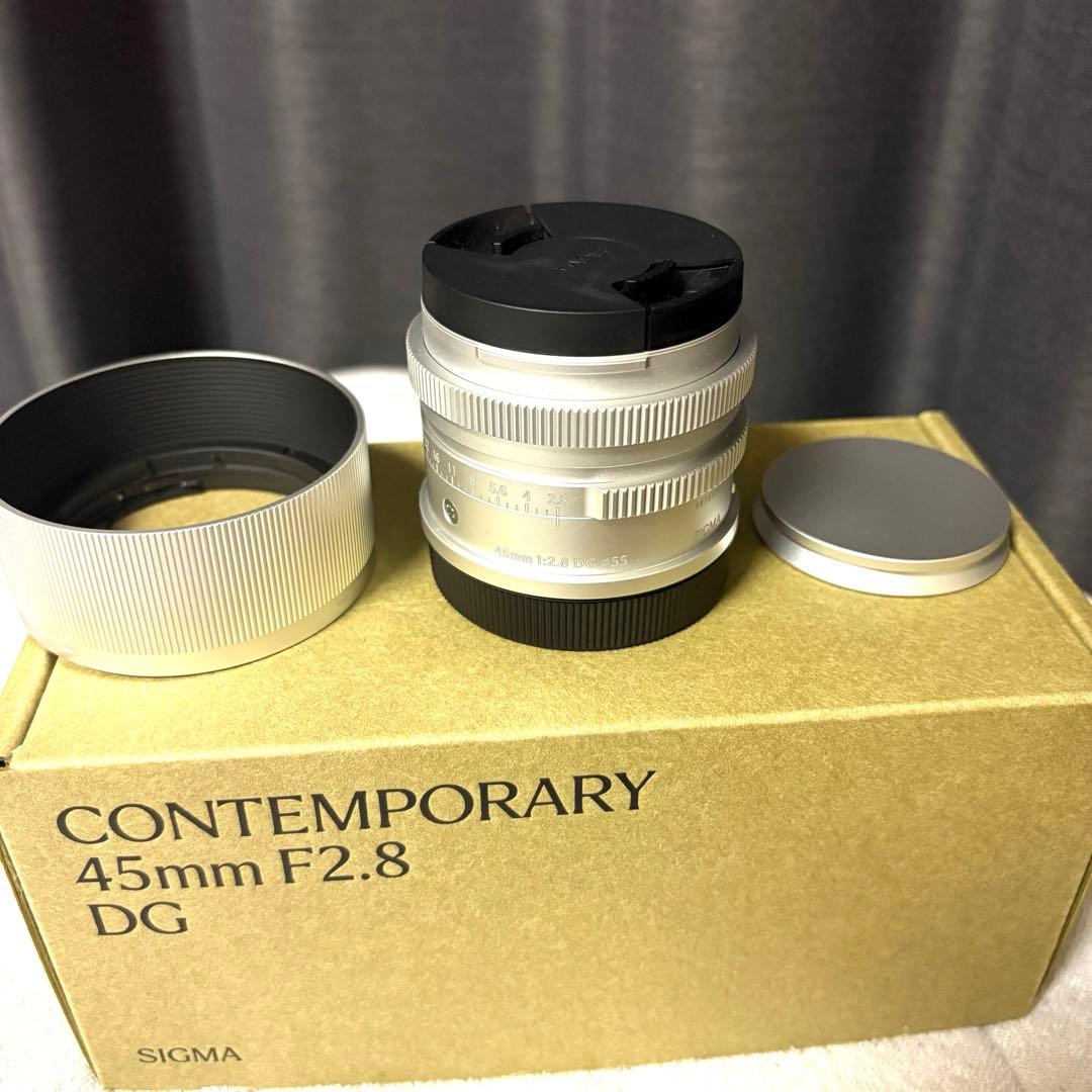 【Lマウント】sigma 45mm F2.8 contemporary シルバー