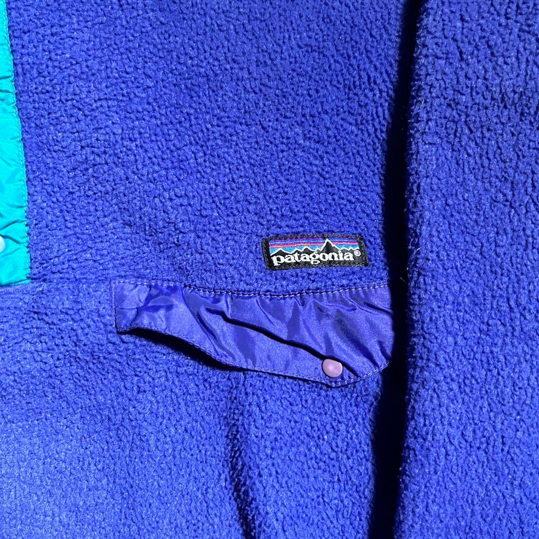 〻*〻様 90s Patagonia ジャマイカ製 シンチラ スナップt ブルー