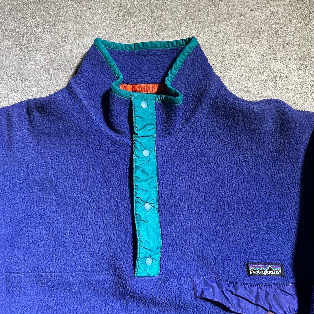 〻*〻様 90s Patagonia ジャマイカ製 シンチラ スナップt ブルー