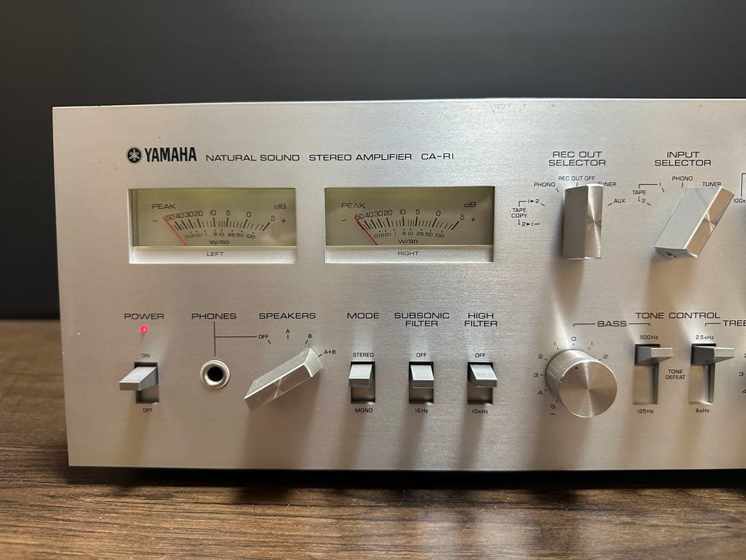 完動品　YAMAHA ヤマハ プリメイン アンプ CA-R1 取り扱い説明書付き