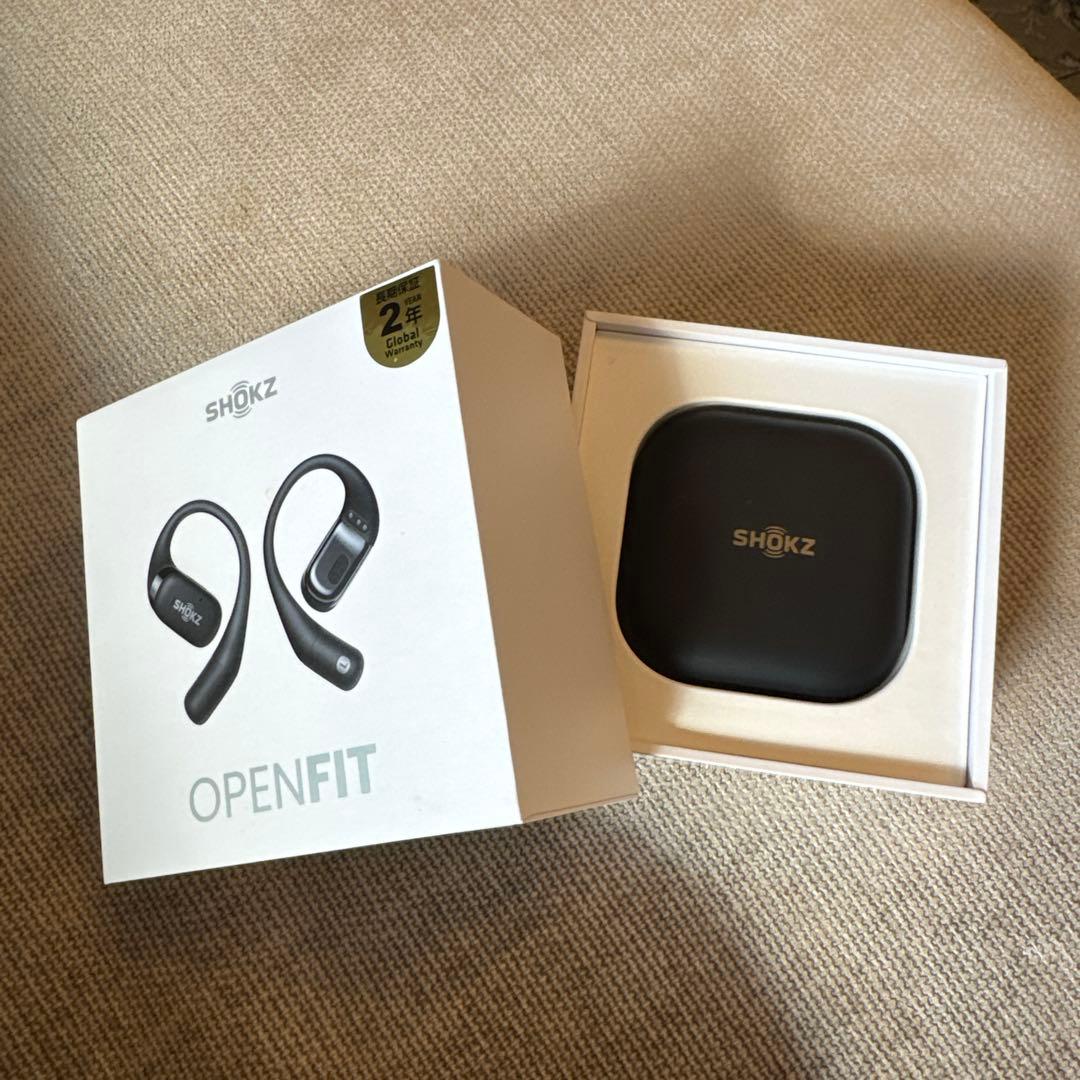 SHOKZ OPENFIT ブラック イヤフォン