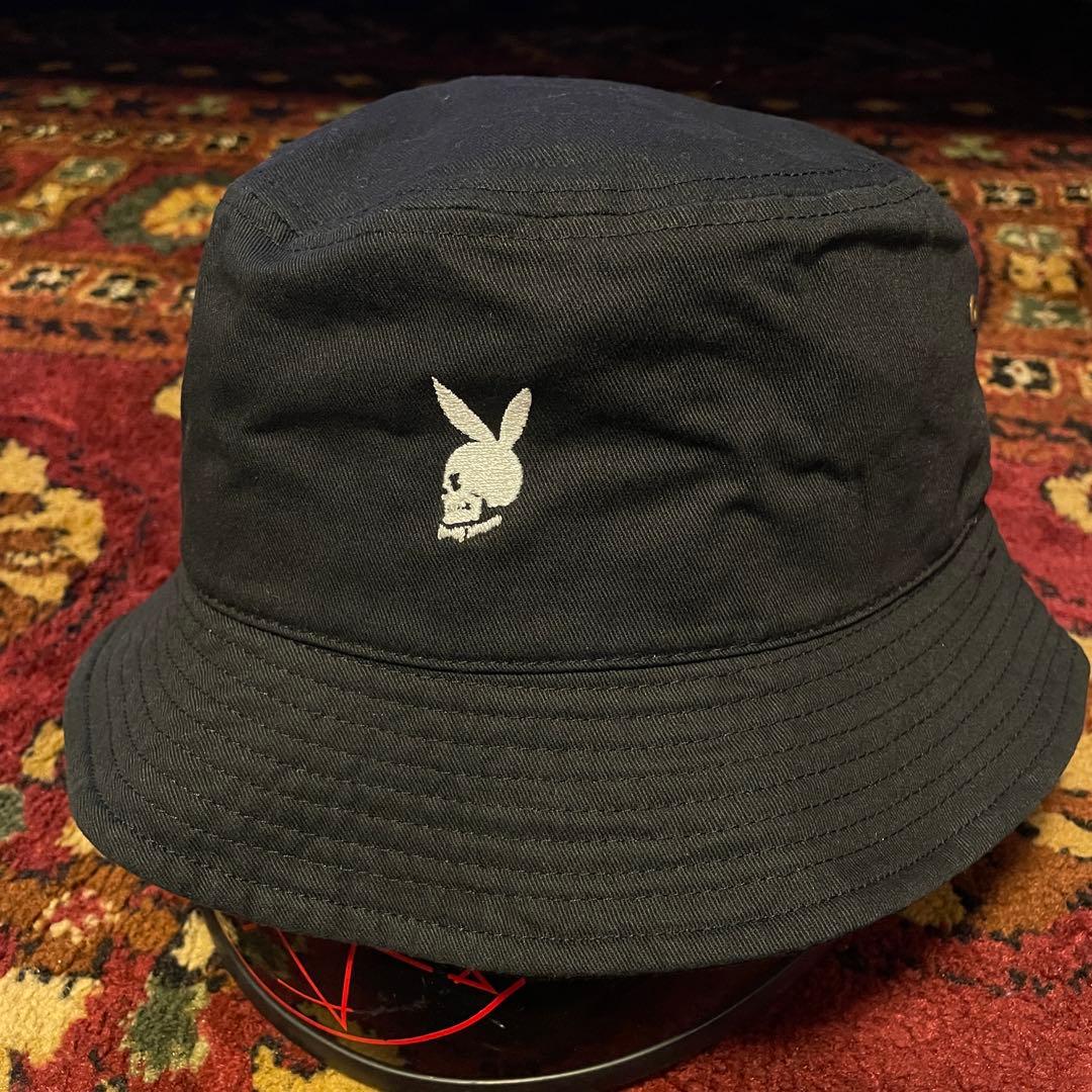 プレイボーイ　バケハ　刺繍サイズ変更可能