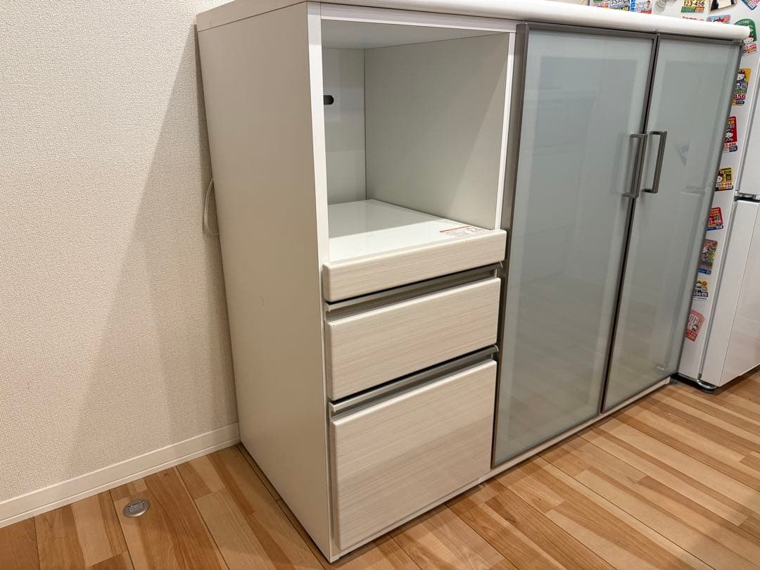 送料込み！ ニトリ カウンター(Nポスティア 120 WH) キッチン 棚