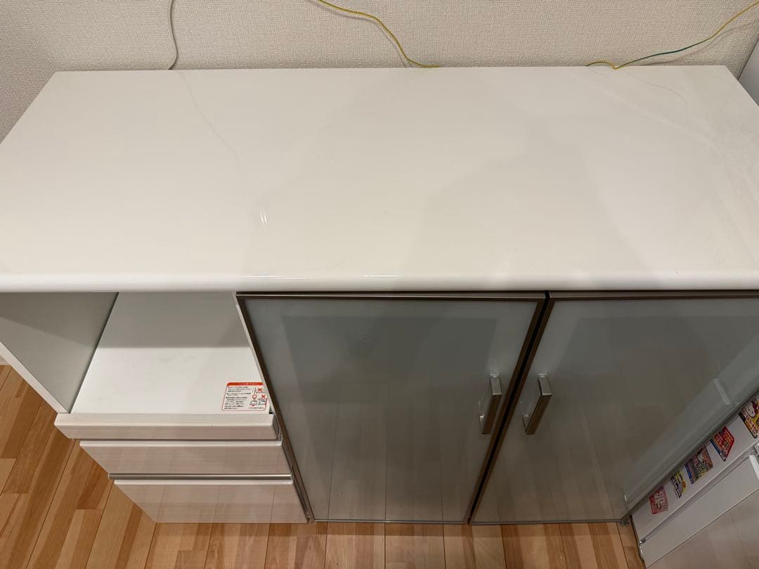 送料込み！ ニトリ カウンター(Nポスティア 120 WH) キッチン 棚