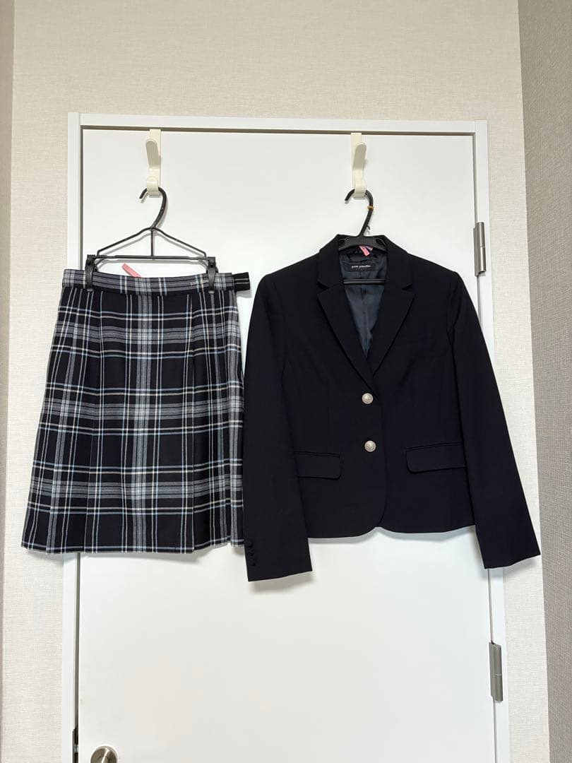 【クリーニング済】ポンポネットジュニア　L 160　受験　面接　卒業式　スーツ