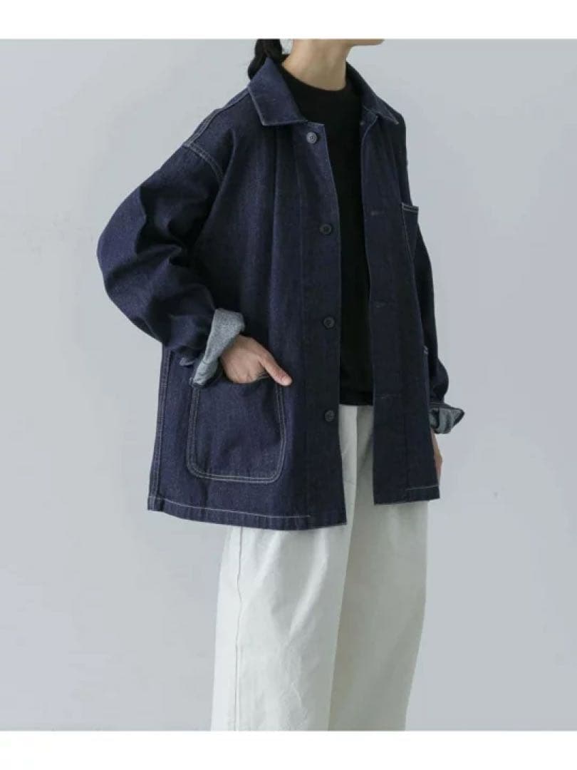 『ユニセックス』デニムカバーオール／かぐれ