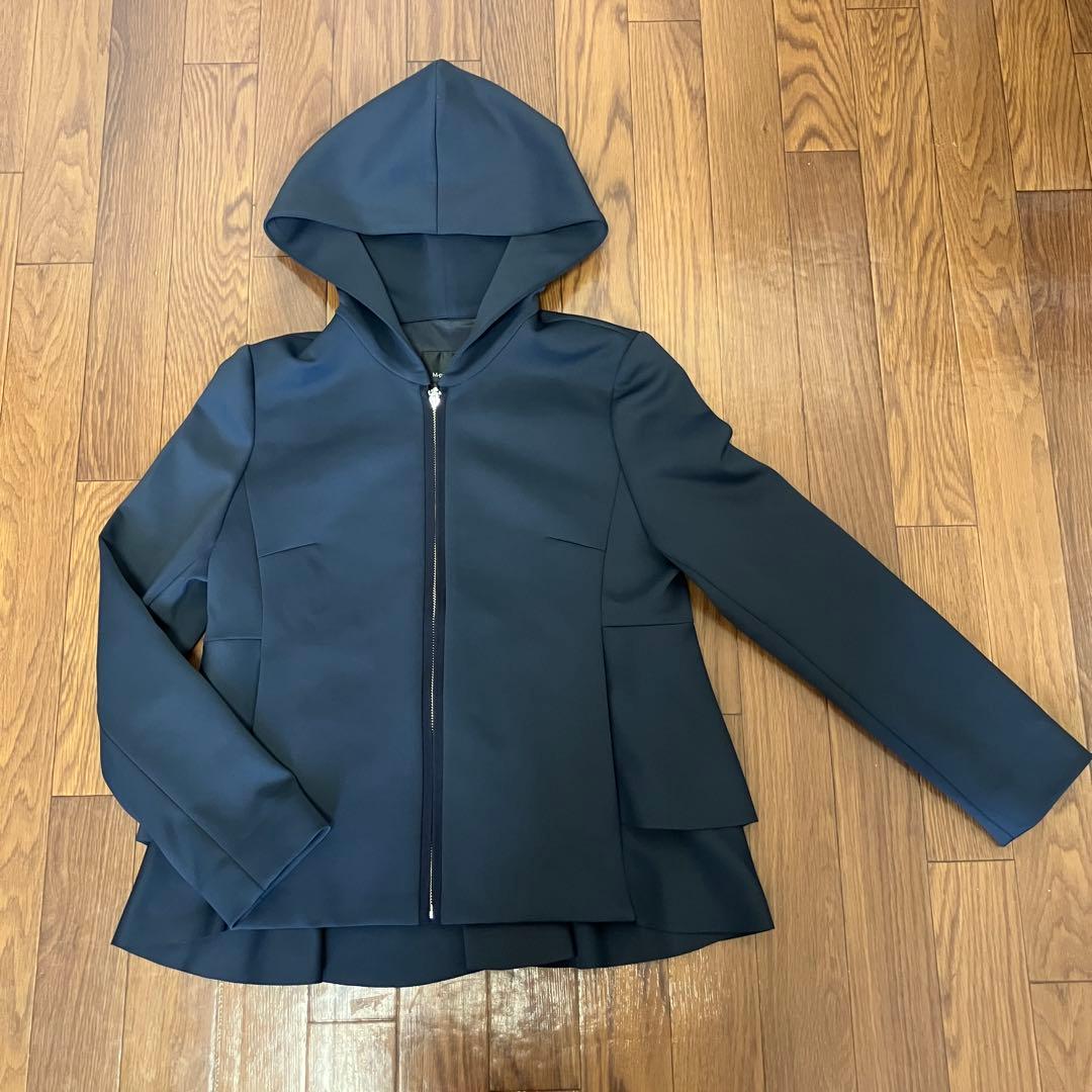 （K25903）★美品★M-premier BLACK パーカー 34 ブラック