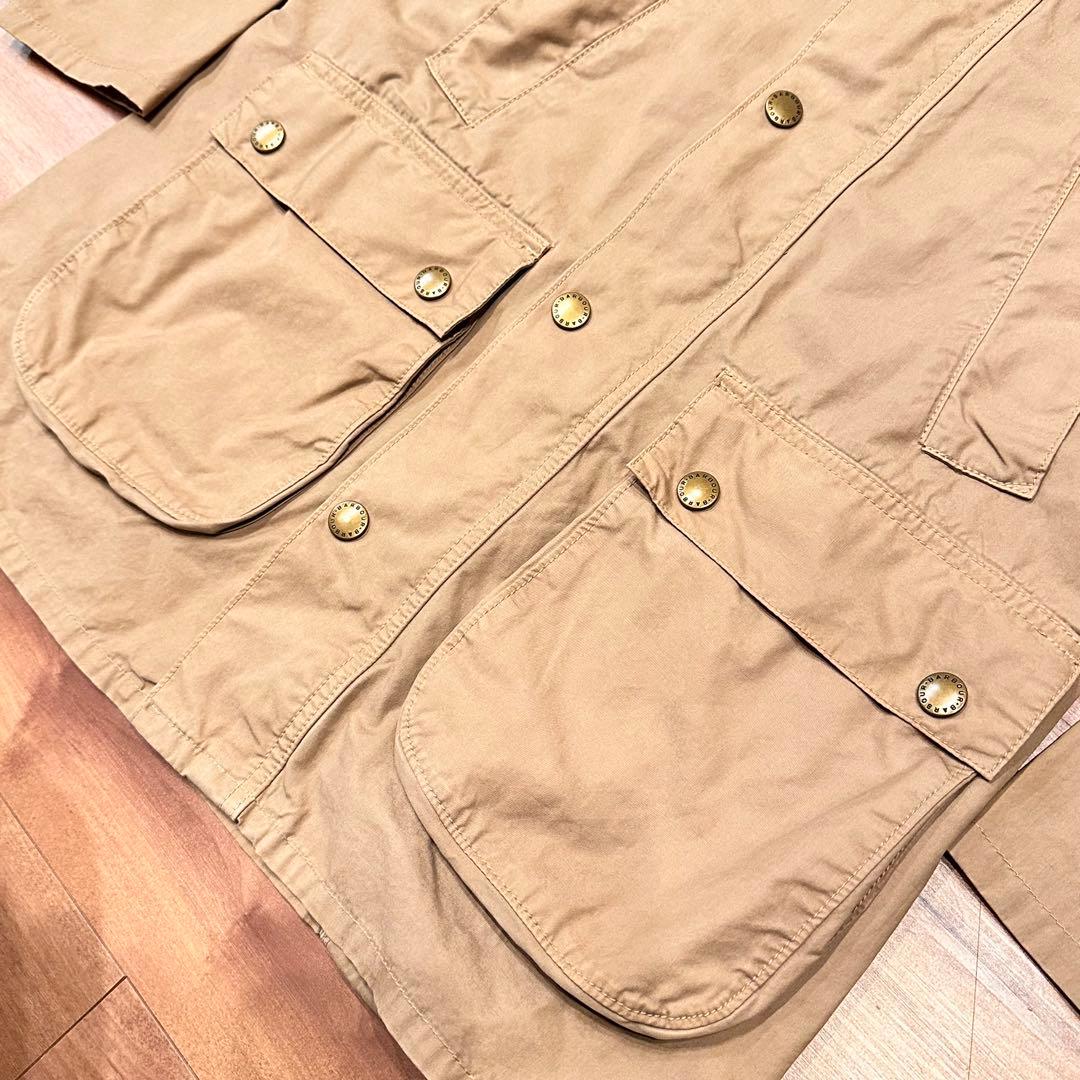 Barbour BEDALE sl 36 ベージュ　ノンオイル　コットン