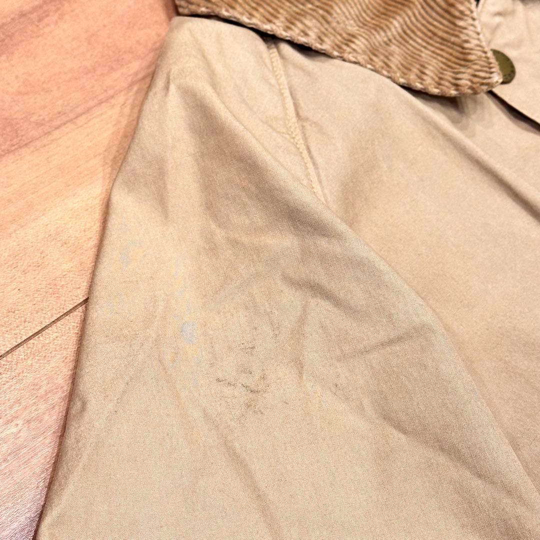 Barbour BEDALE sl 36 ベージュ　ノンオイル　コットン