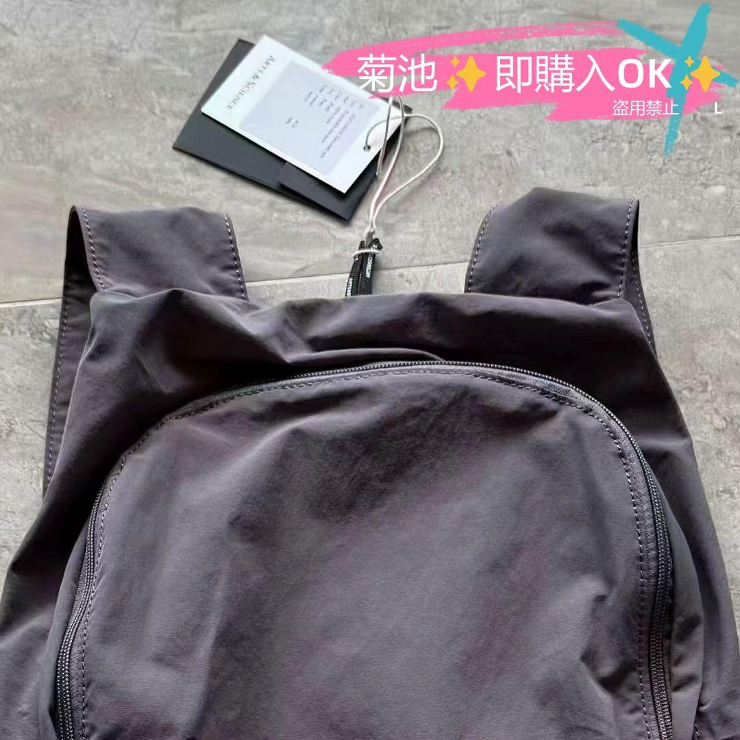 新品 Pocketable day pack リュック サックバッグ濃い灰色