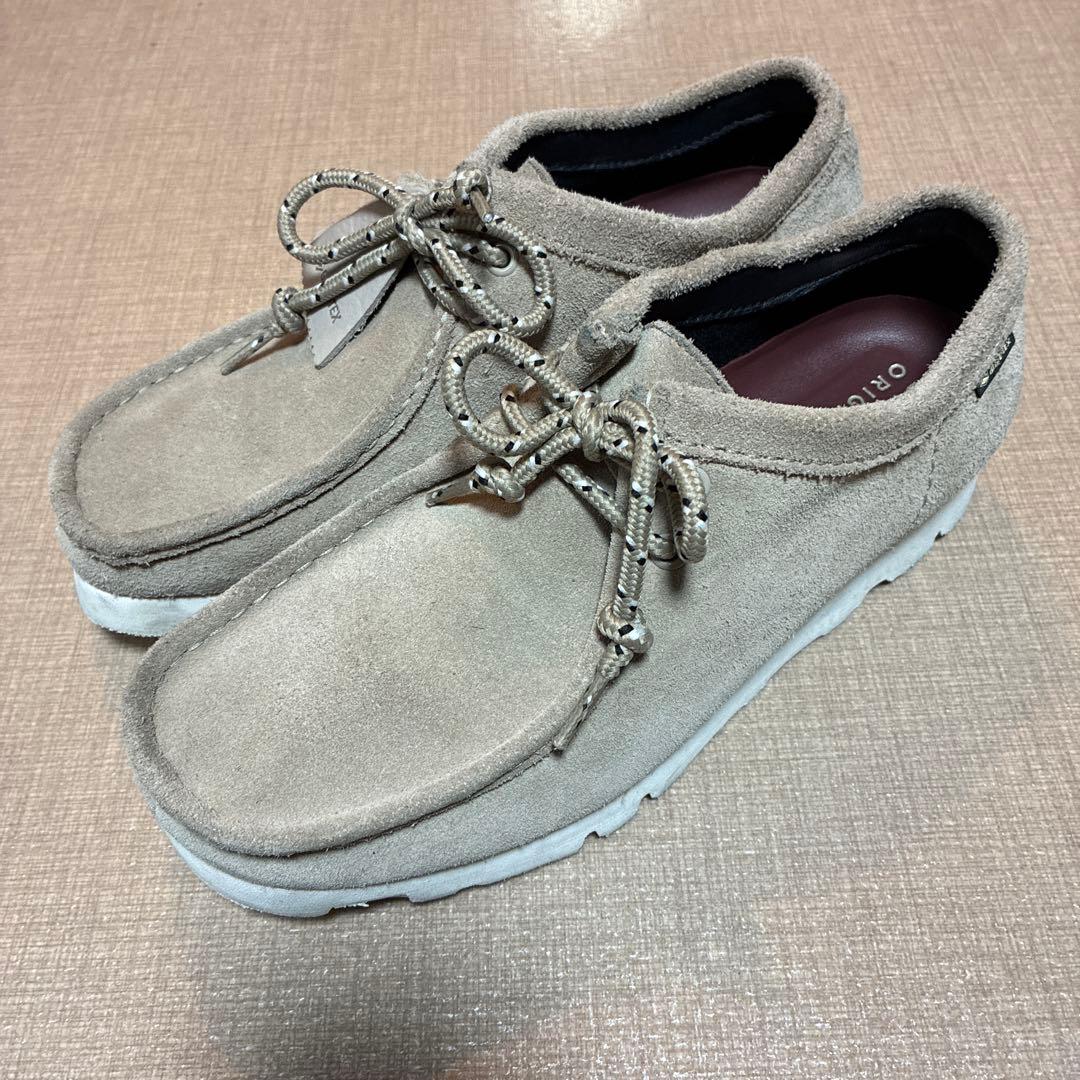 GORE-TEX クラークス　Clarksベージュ スエード モカシン