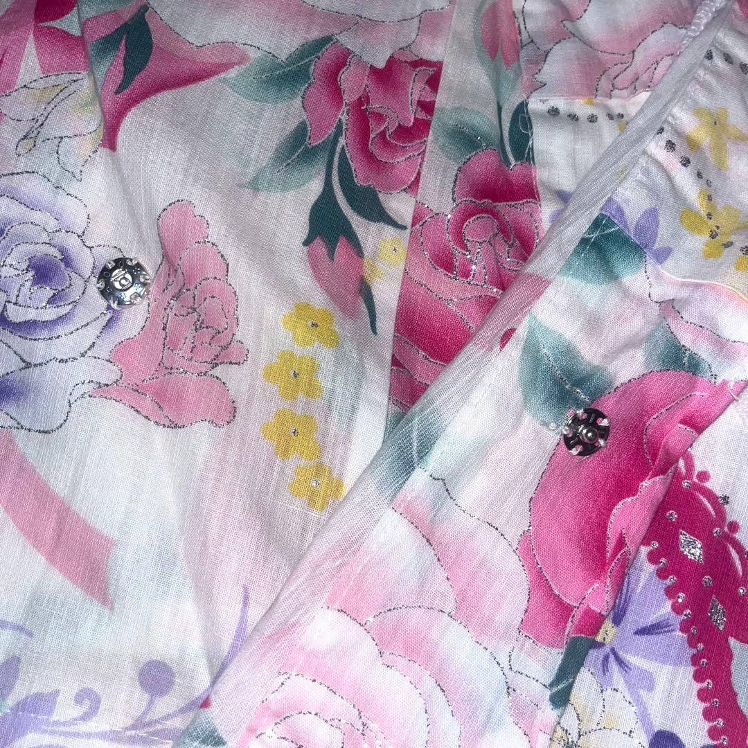 浴衣ドレス 姫ギャル 大人 白