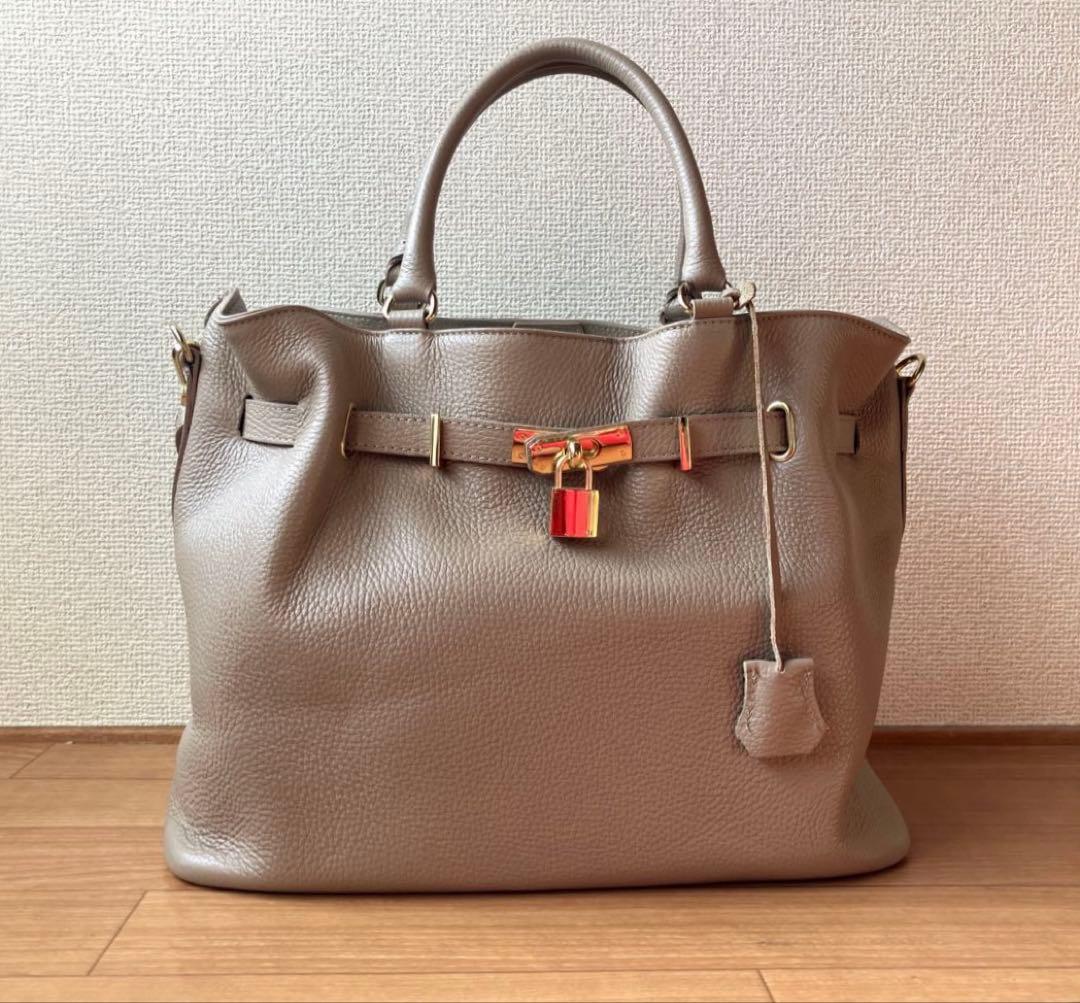 MILOS/ミロス 金具付きトート 2way ベージュ