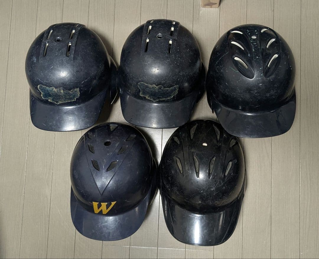 軟式野球用ヘルメット 5個セット