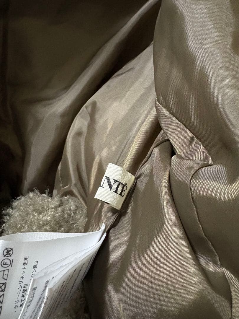 ジャケット・アウター DIANTE FLUFFY BOA CROPPED BLOUSON GRY