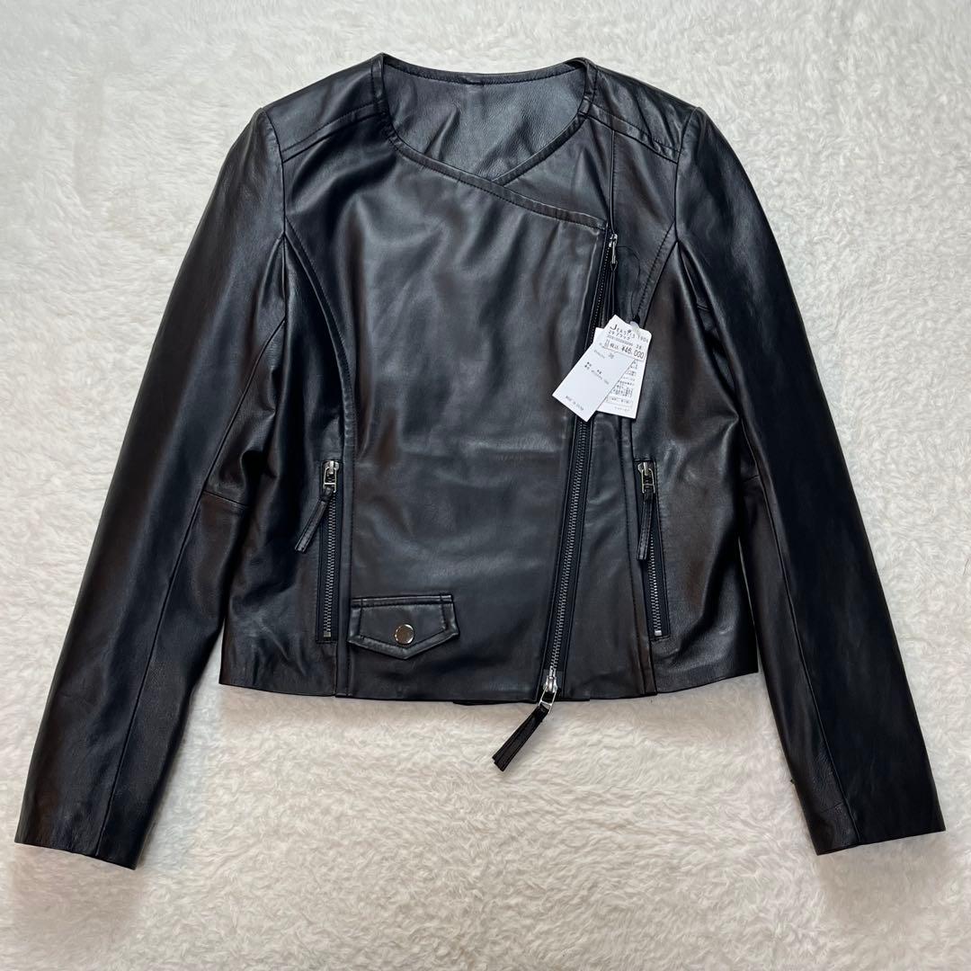 定価46000円　タグ付き　本革　羊革　レザー　ライダース