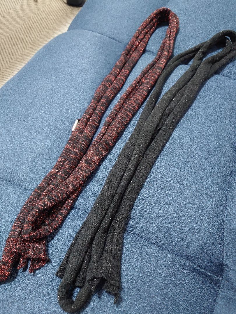 ナンバーナイン ラメニットストール 2本セット コットンカシミア ガンズ期 06