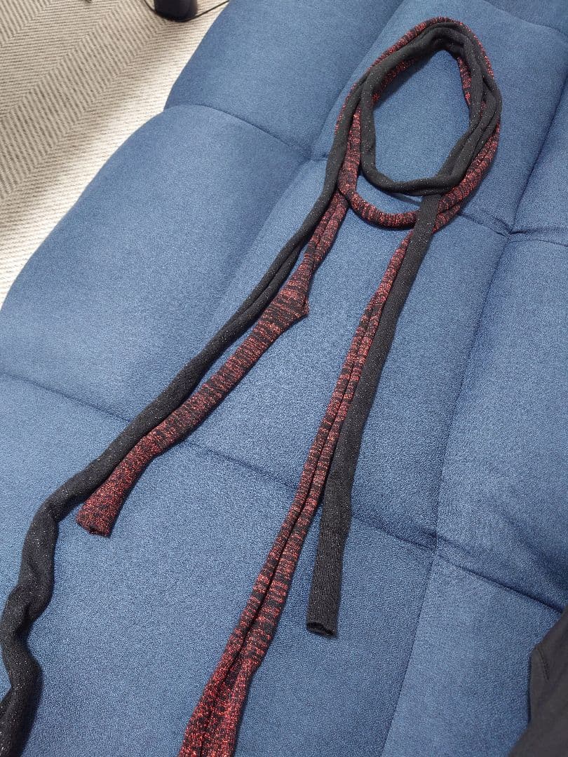 ナンバーナイン ラメニットストール 2本セット コットンカシミア ガンズ期 06