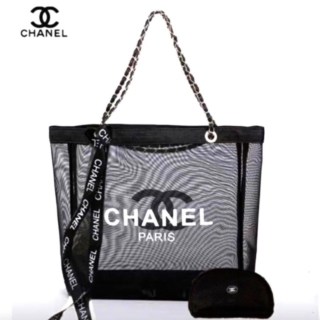 限界安値【新品・未使用・即日発送】シャネル メッシュトートバッグ＆ポーチセット