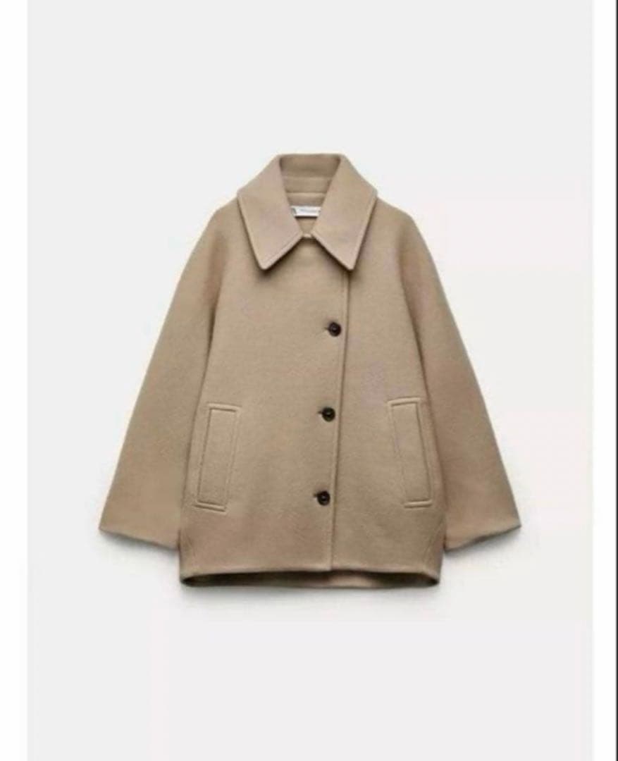 ZARA×MANTECO 23AW クロップドウールコート