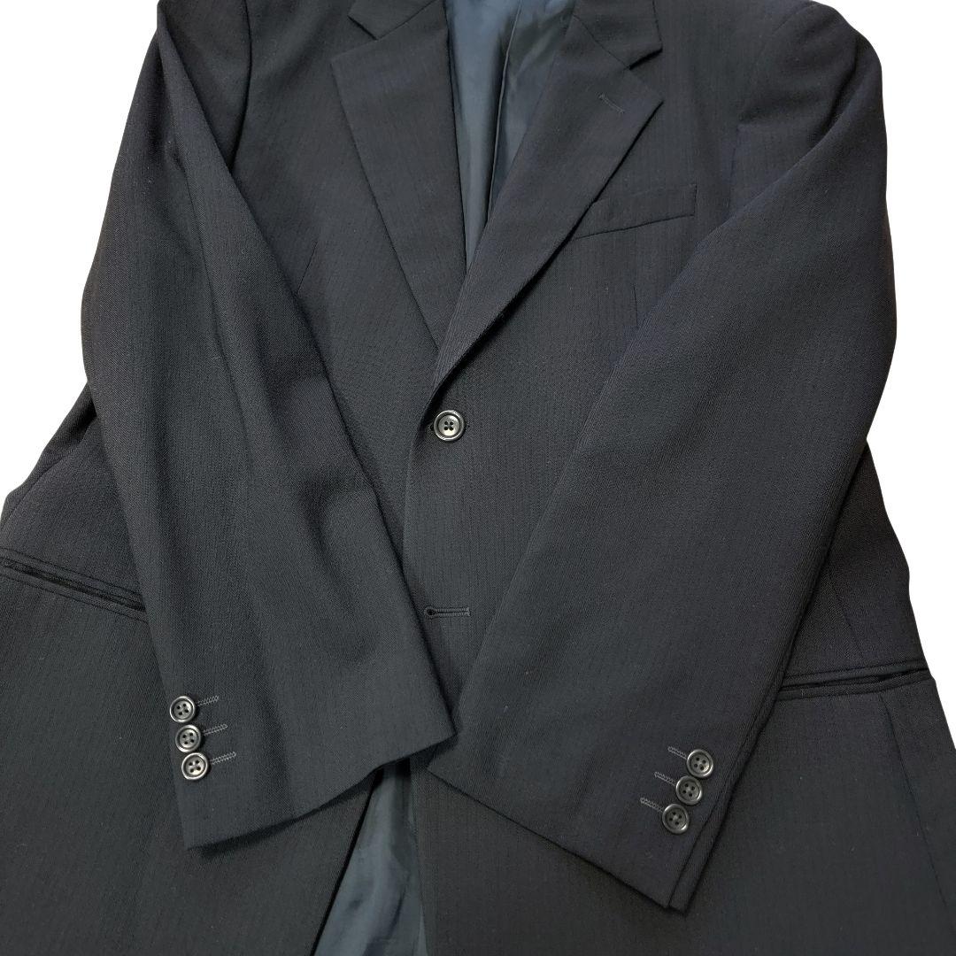 ​最高級 伊製 アルマーニコレッツォーニ セットアップ スーツ 黒 52 XL