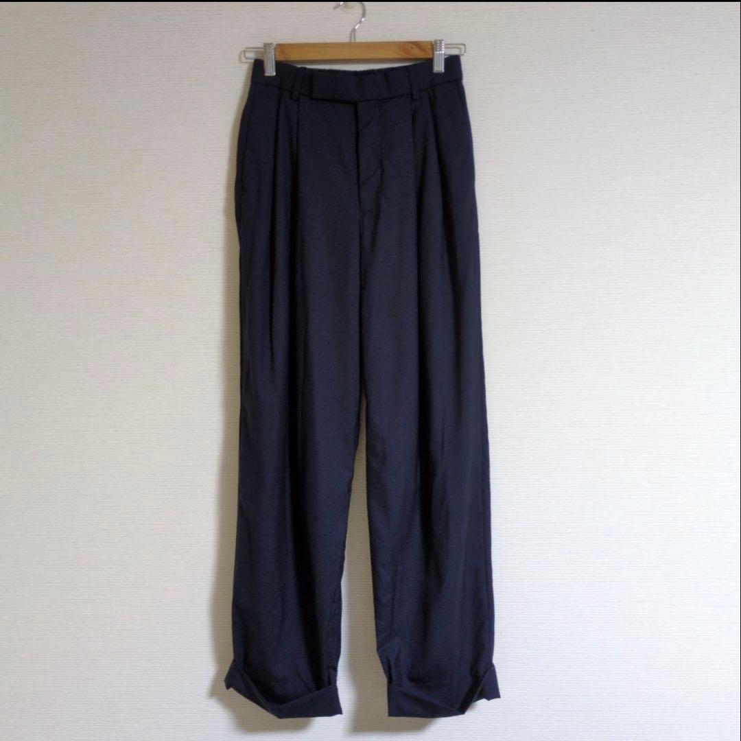 MARKAWARE CLASSIC WIDE TROUSERS 1 ネイビー