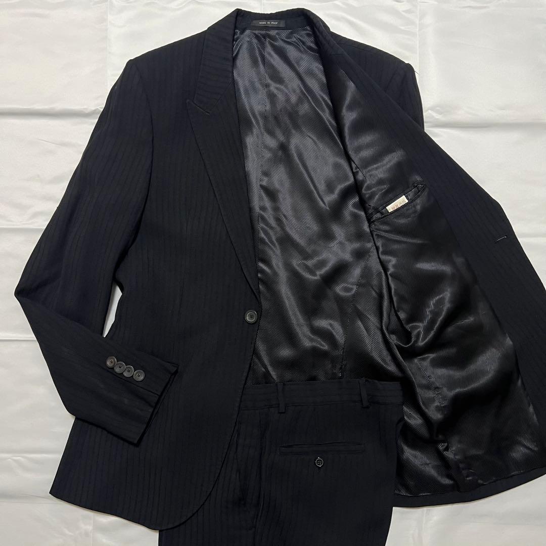 極美品✨エンポリオアルマーニ VINCENT LINE スーツ 黒 52サイズ