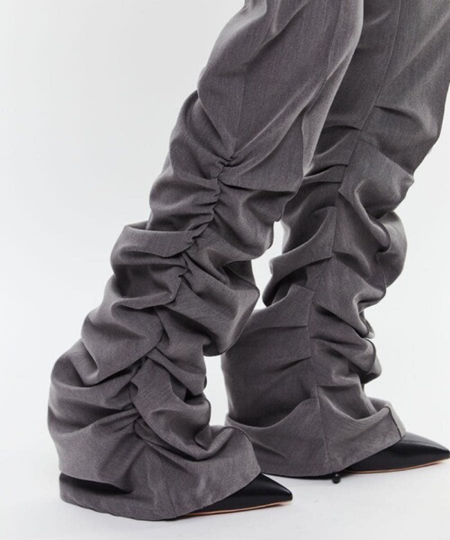 POOLDE Layered Trousers/レイヤードトラウザーパンツ