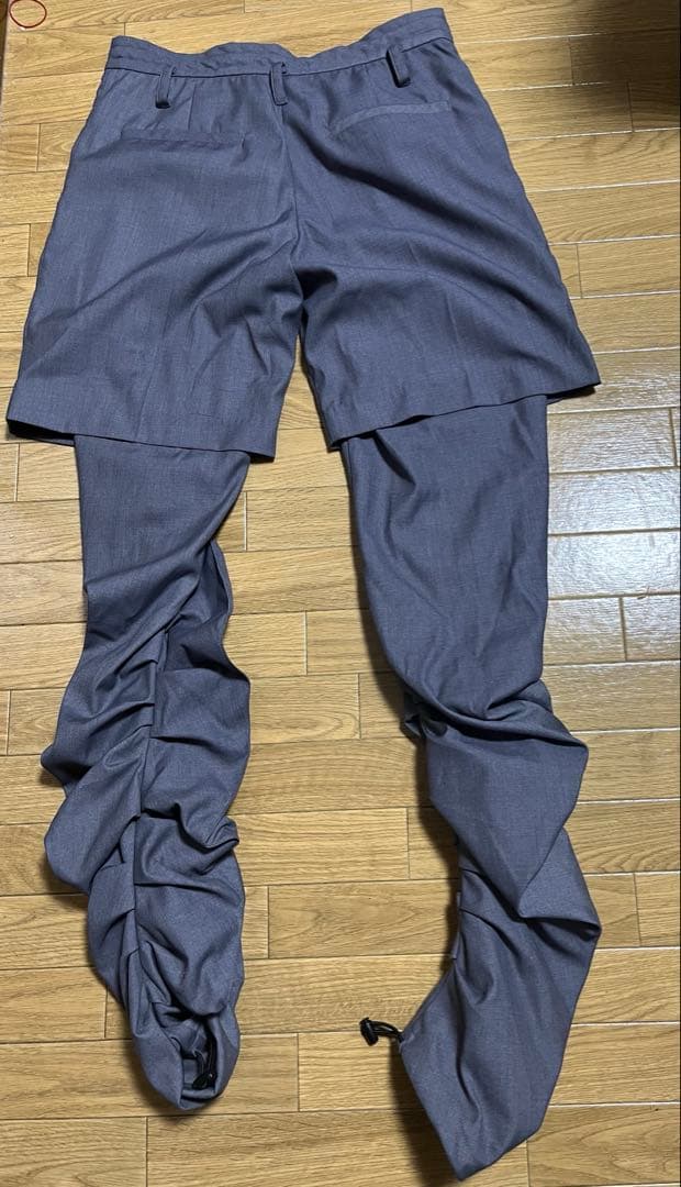 POOLDE Layered Trousers/レイヤードトラウザーパンツ