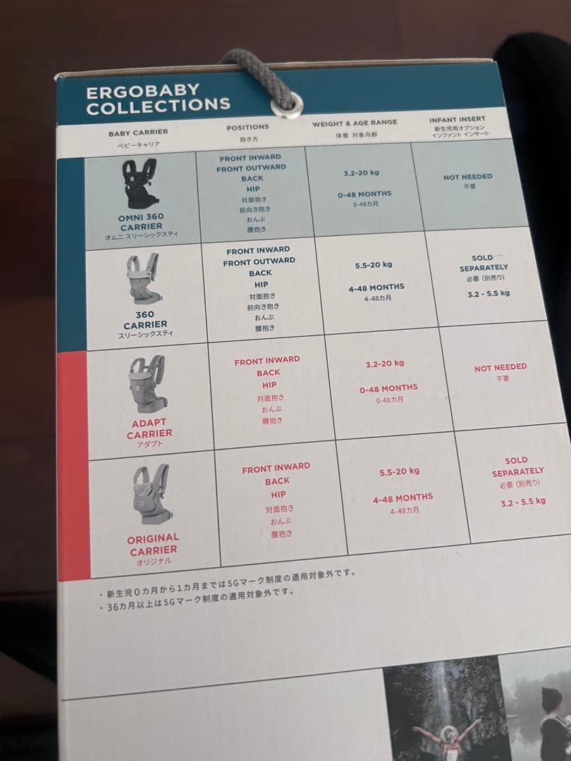 エルゴベビーergobaby OMNI360 CARRIER 抱っこ紐 日本限定