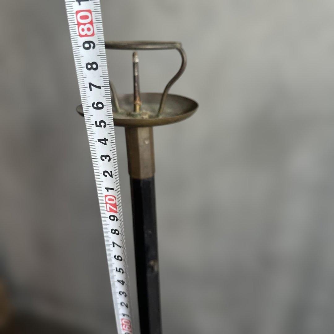 ヴィンテージ　燭台金属製キャンドルスタンド 2本セット