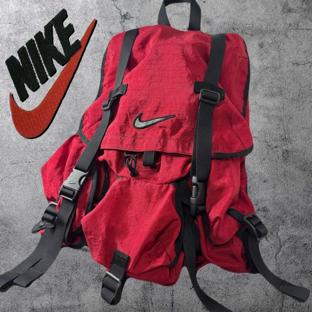 銀タグ 90s OLD NIKE パラシュートバックパック リュック アーカイブ