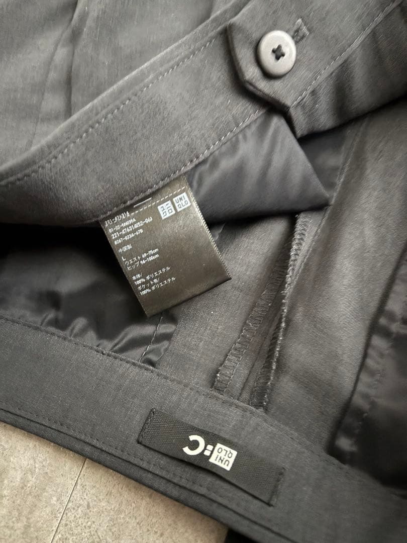 【セットアップ】ユニクロC 感動ジャケット 感動パンツ ダークグレー