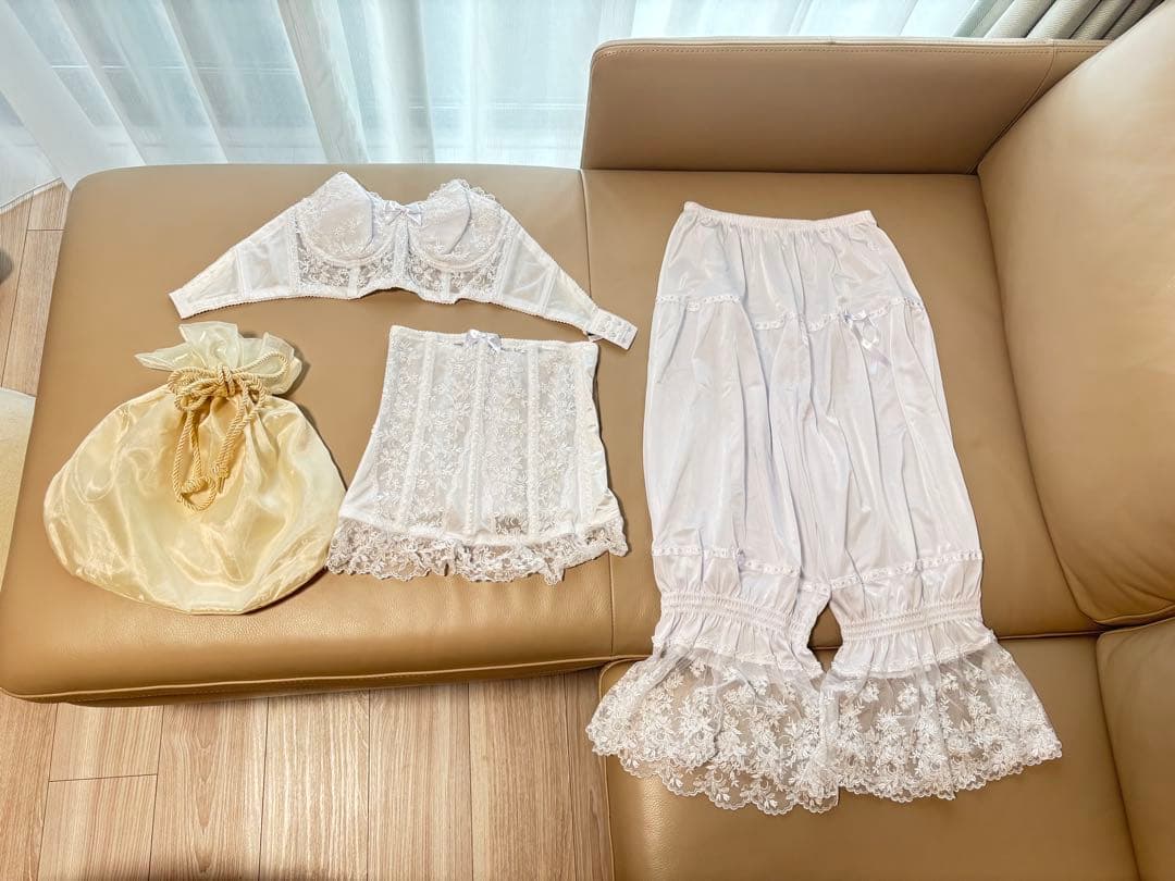 セモア　ブライダル　インナー　ホワイトレース セット