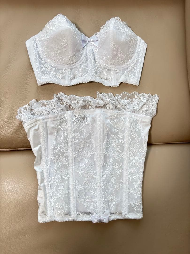 セモア　ブライダル　インナー　ホワイトレース セット