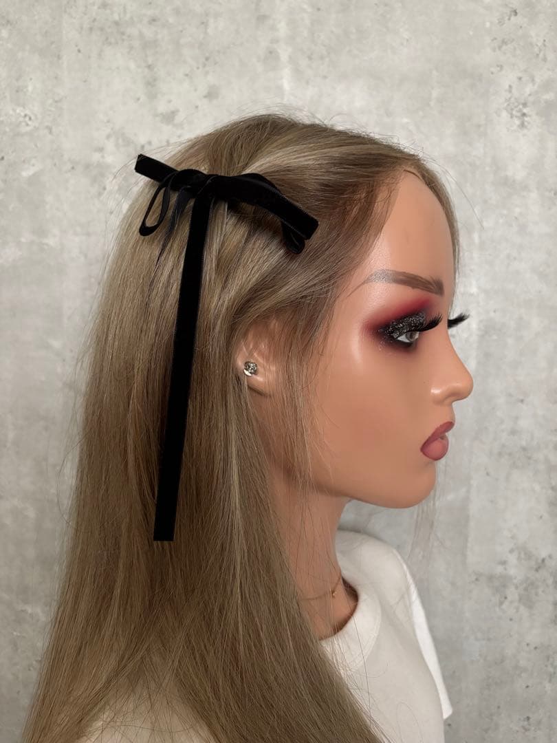 【美品】中古｜人毛100％フルウィッグ｜アッシュブロンド