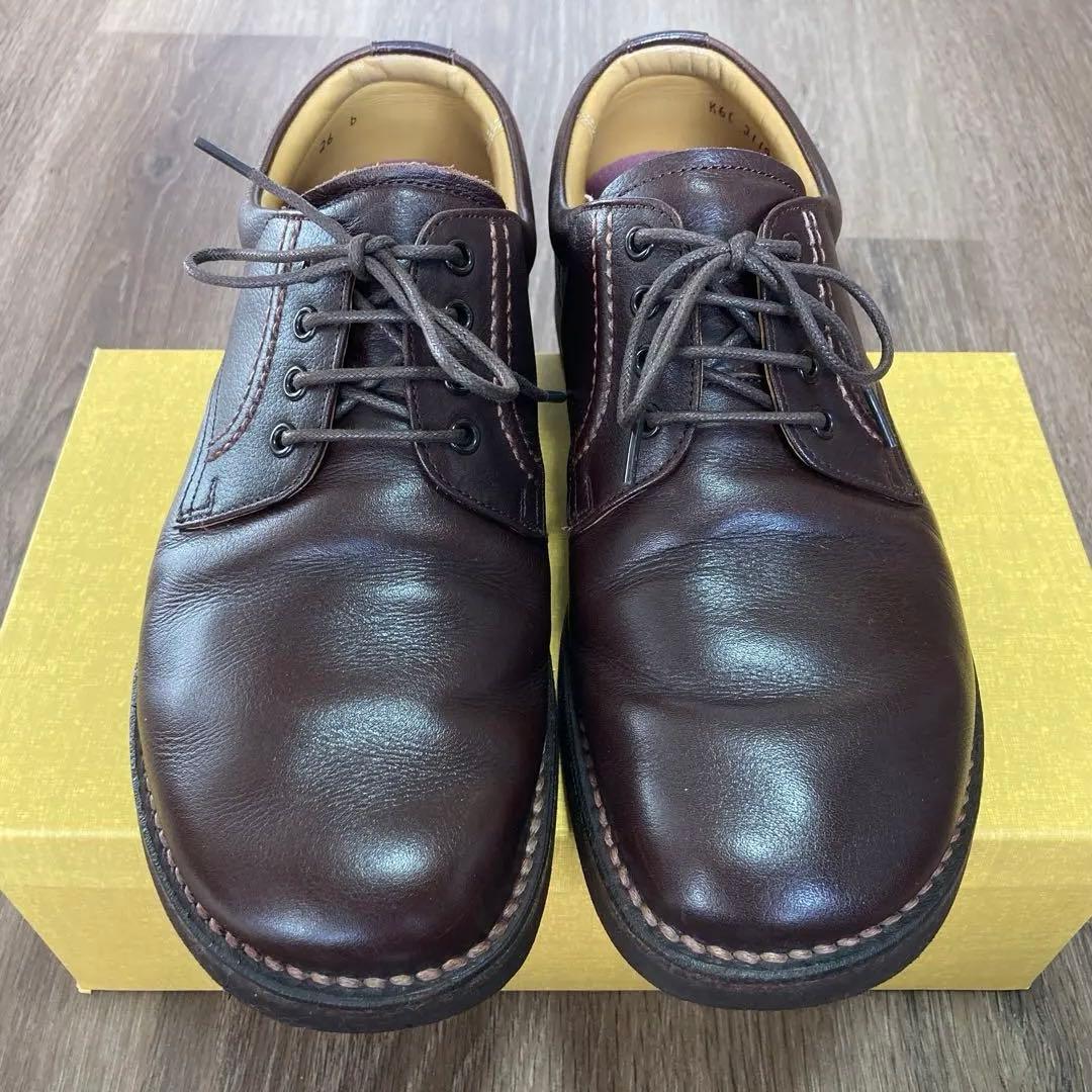 ヒロポン　リーガルウォーカー プレーントゥ ダークブラウン