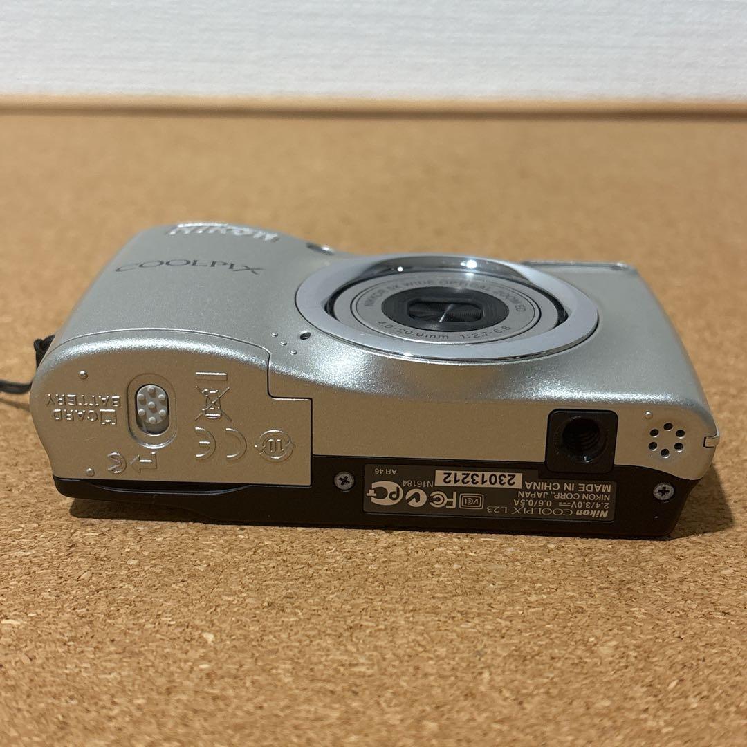 実写美⭕️美品【動作確認済】Nikon COOLPIX L23 シルバー